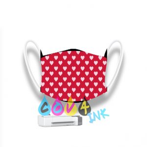 Template mascarilla corazones